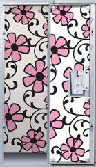 Pink Damask Locker Wallpaper