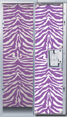 Purple Zebra Locker Wallpaper