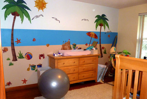 Beach Wall Decal Nursery Room