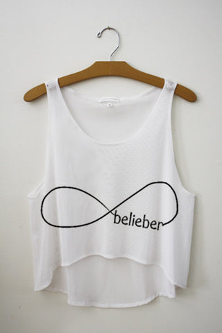 Belieber (Forever) Crop Top