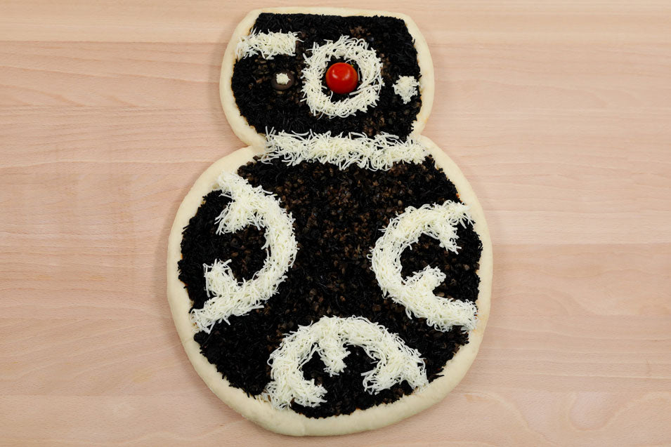 Rosanna Pansino makes BB-8 and BB-9E Pizza on Nerdy Nummies