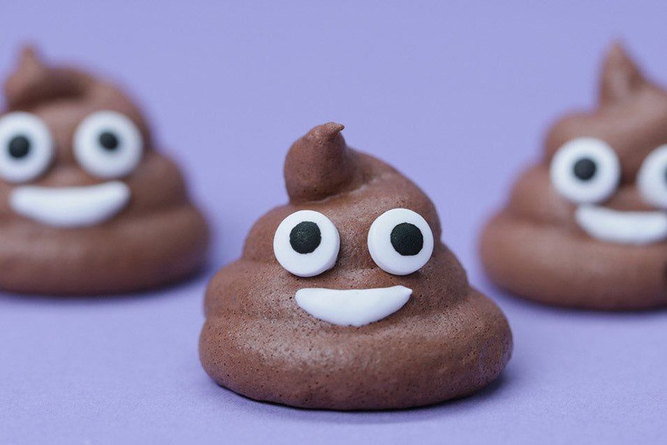 Poo Emoji Meringue Cookies