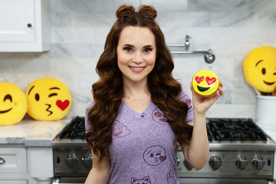 Rosanna Pansino makes Emoji Donuts