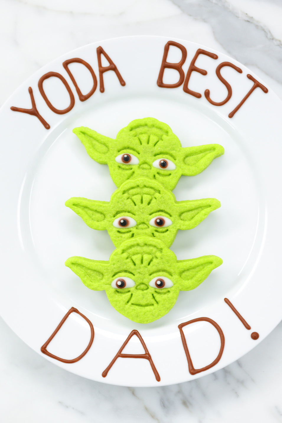 Yoda Cookies for Father's Day