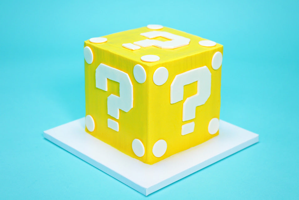 Mario Question Block Surprise Cake