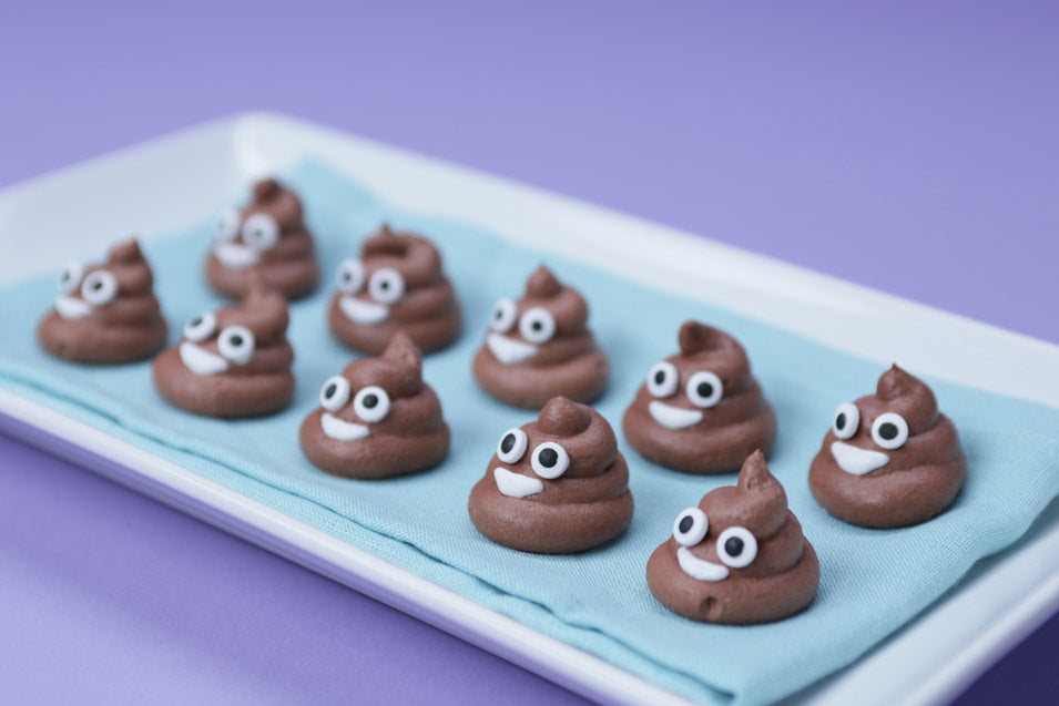 Poo Emoji Meringue Cookies