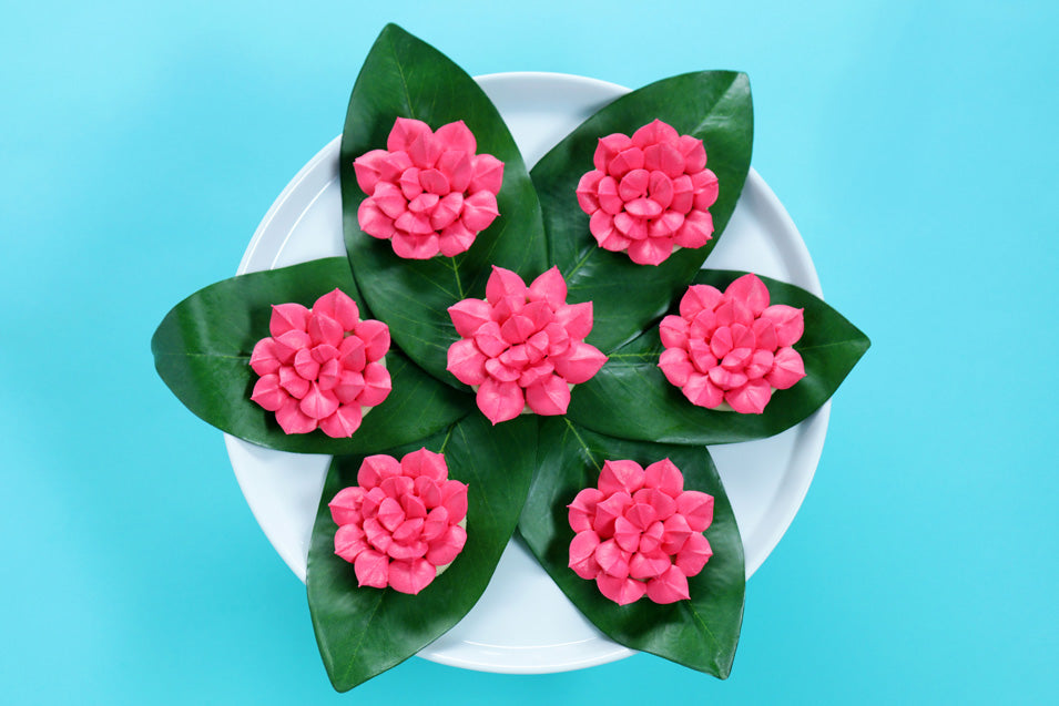 Vegan Percy Jackson Lotus Flower Cookies