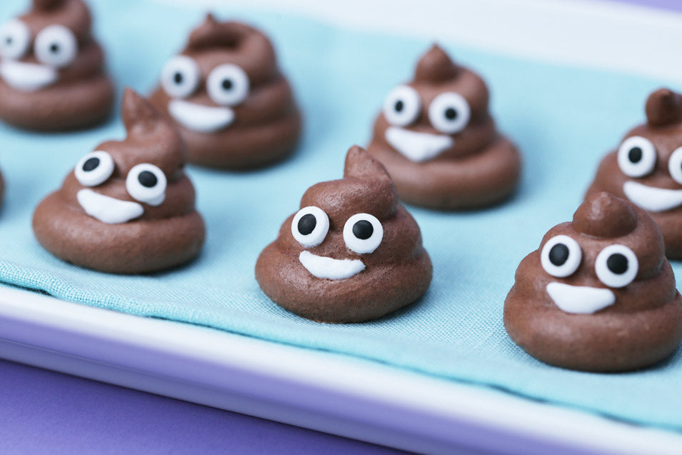 Poo Emoji Meringue Cookies