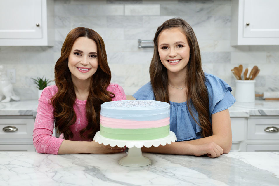 Rosanna and Olivia make a Just Add Magic Cake
