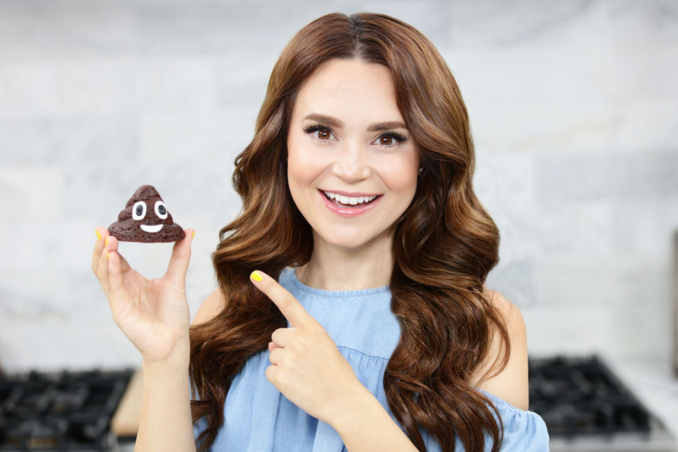 Rosanna Pansino Makes Poo Emoji Brownies