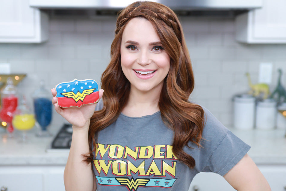 Rosanna Pansino makes Wonder Woman Cookies