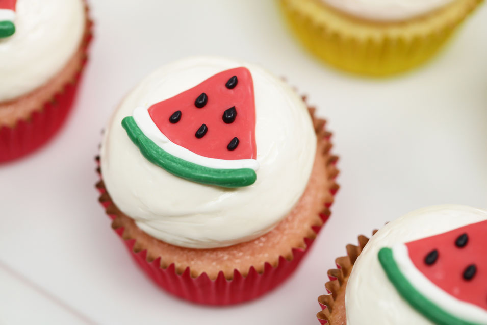 Watermelon Cupcakes - Fruit Cupcakes
