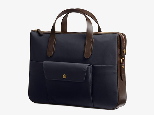 navy briefcase