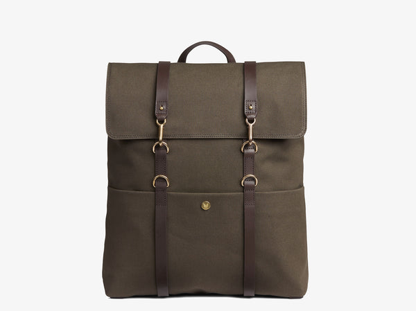 dark brown backpack