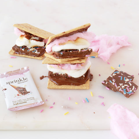 cotton candy s'mores
