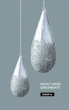 Frost drop ornaments