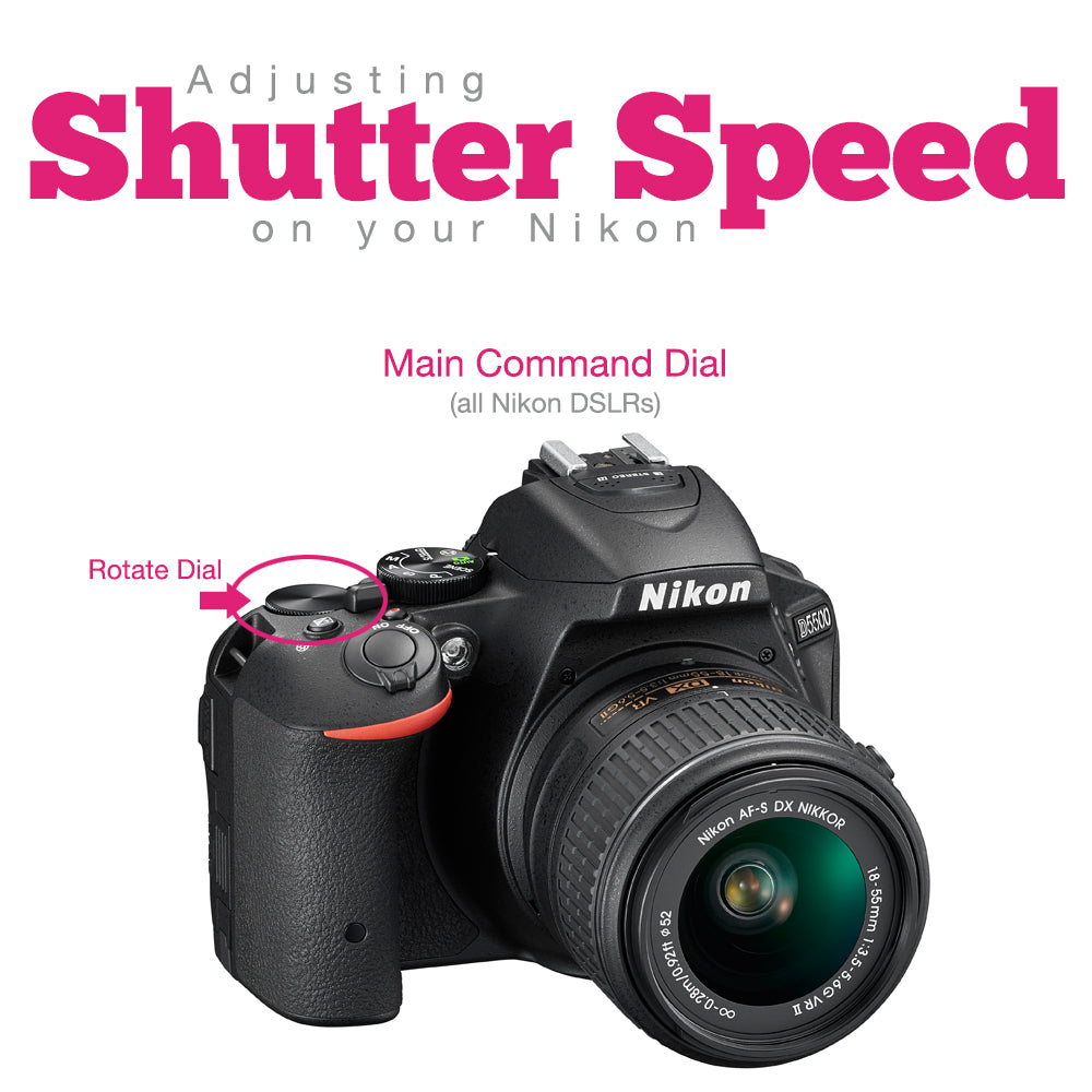 shutter speed control on nikon camera