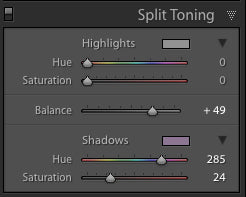 how to adjust preset intensity in lightroom