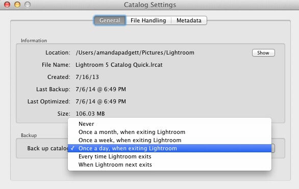 How to Backup Lightroom Files