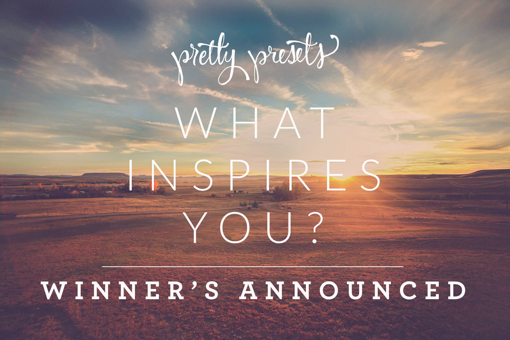 What Inspires You?  Photography Challenge Winners Announced!