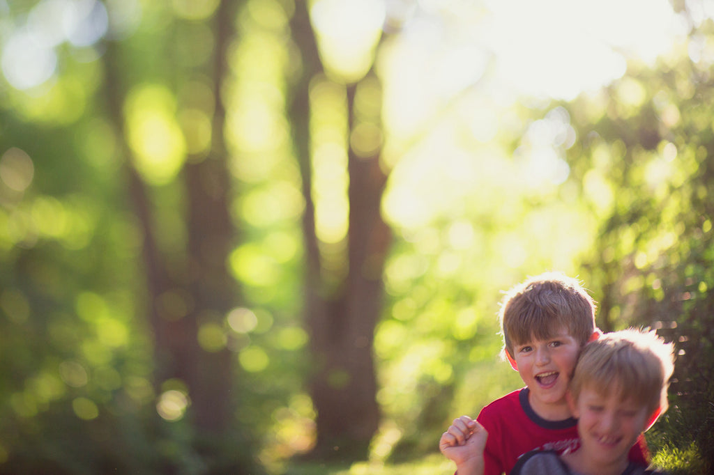 Freelensing photo of Brothers Playing Outside