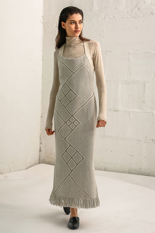 Voz AW15 - Long Dress with Fringe