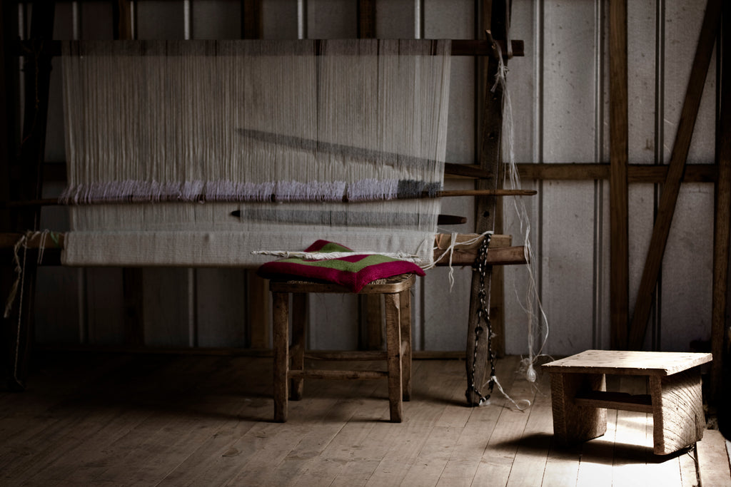 Traditional Mapuche Loom used to Weave VOZ Garments