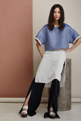 Voz SS16 Look 4 - Sweatshirt + Cami Slip + Slit Pants