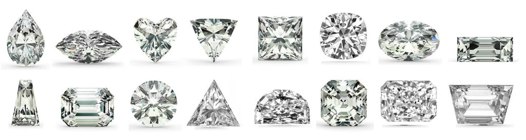 common shapes of cubic zirconia stones