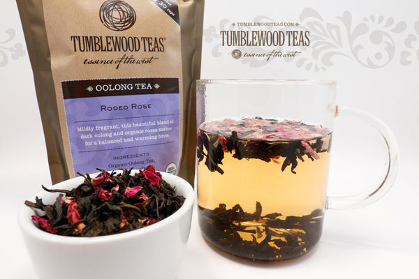 Rodeo Rose oolong tea, cowgirl style