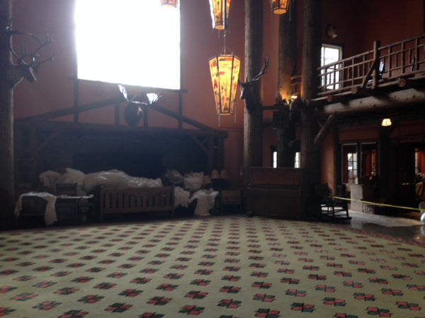 Lobby of the Lake Hotel Glacier National Park