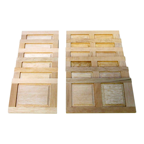 Dollhouse Miniature Wainscot Wall Panels Wood Paneling Raised x12 1:12 Scale 