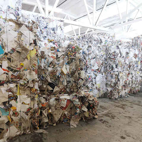 Paper recycling bales