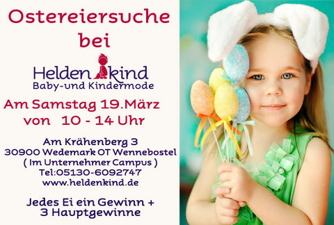 Ostereiersuche bei Heldenkind Kindermode in der Wedemark