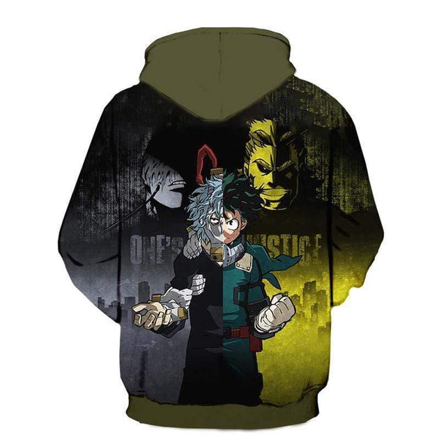 my hero academia hoodie all might