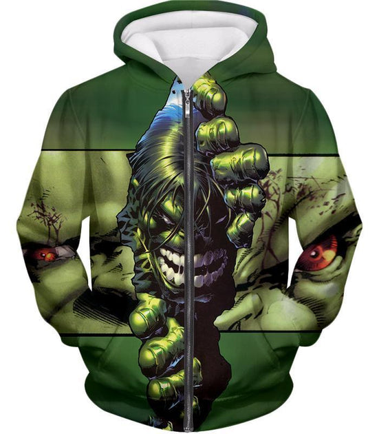 monster zip up hoodie