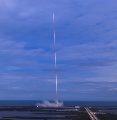 Space X Falcon 9 Rocket lift off
