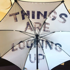 custom umbrella with message on inside