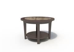 Malibu Plot Table in Skyline Walnut Laminate Finish