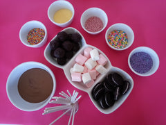 Chocolate fondue party food