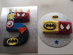 Super Hero five cake