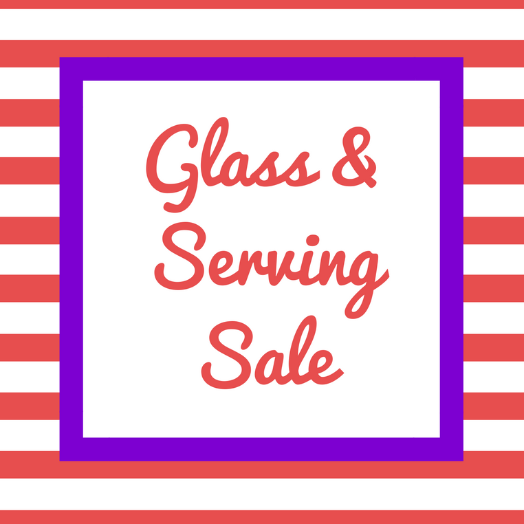 Clearance Glass and Serving
