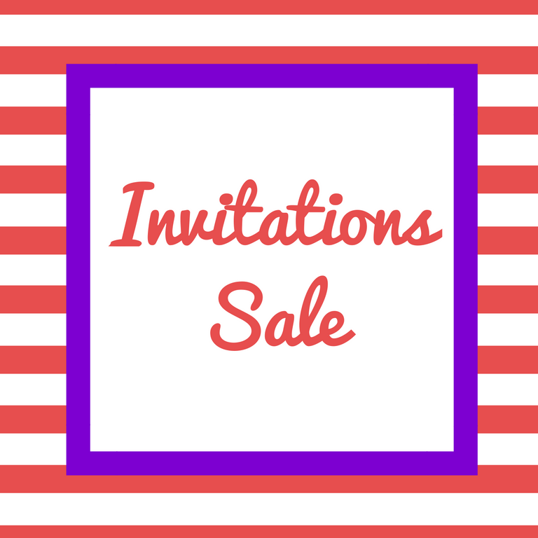 Invitations Sale