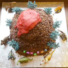 Volcano cake