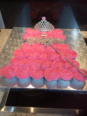 Cupcake dress cake