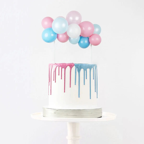 Meri Meri Rainbow Balloon Cake Topper Kit with 11 Balloons