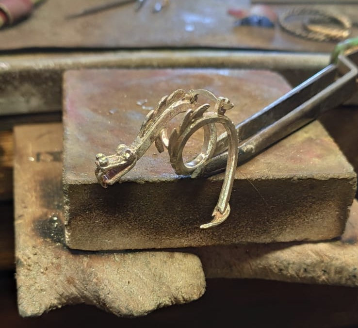 Beg Oreficeria drago in argento artigianale