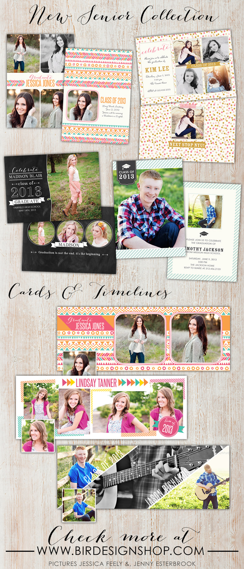 Senior Collection templates for photographers