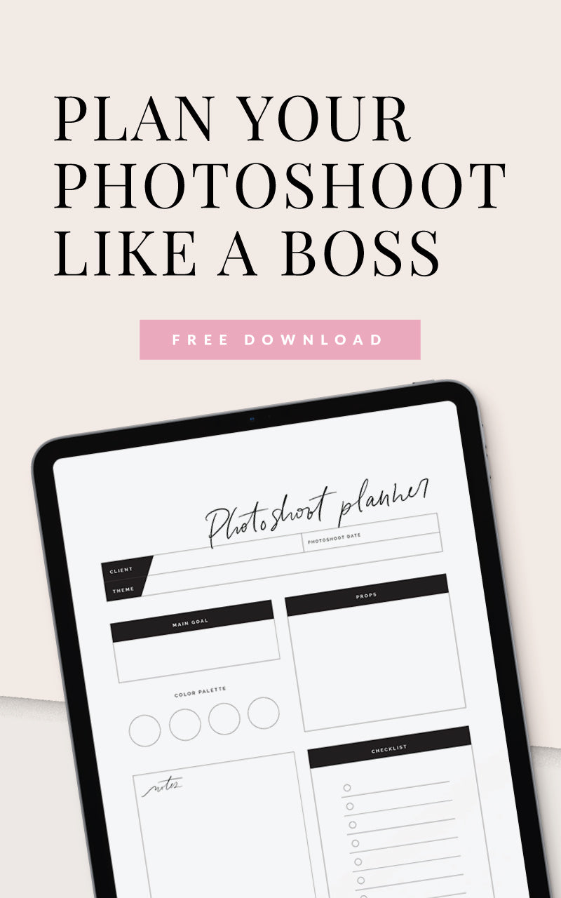 Free Photoshoot Planner - download now