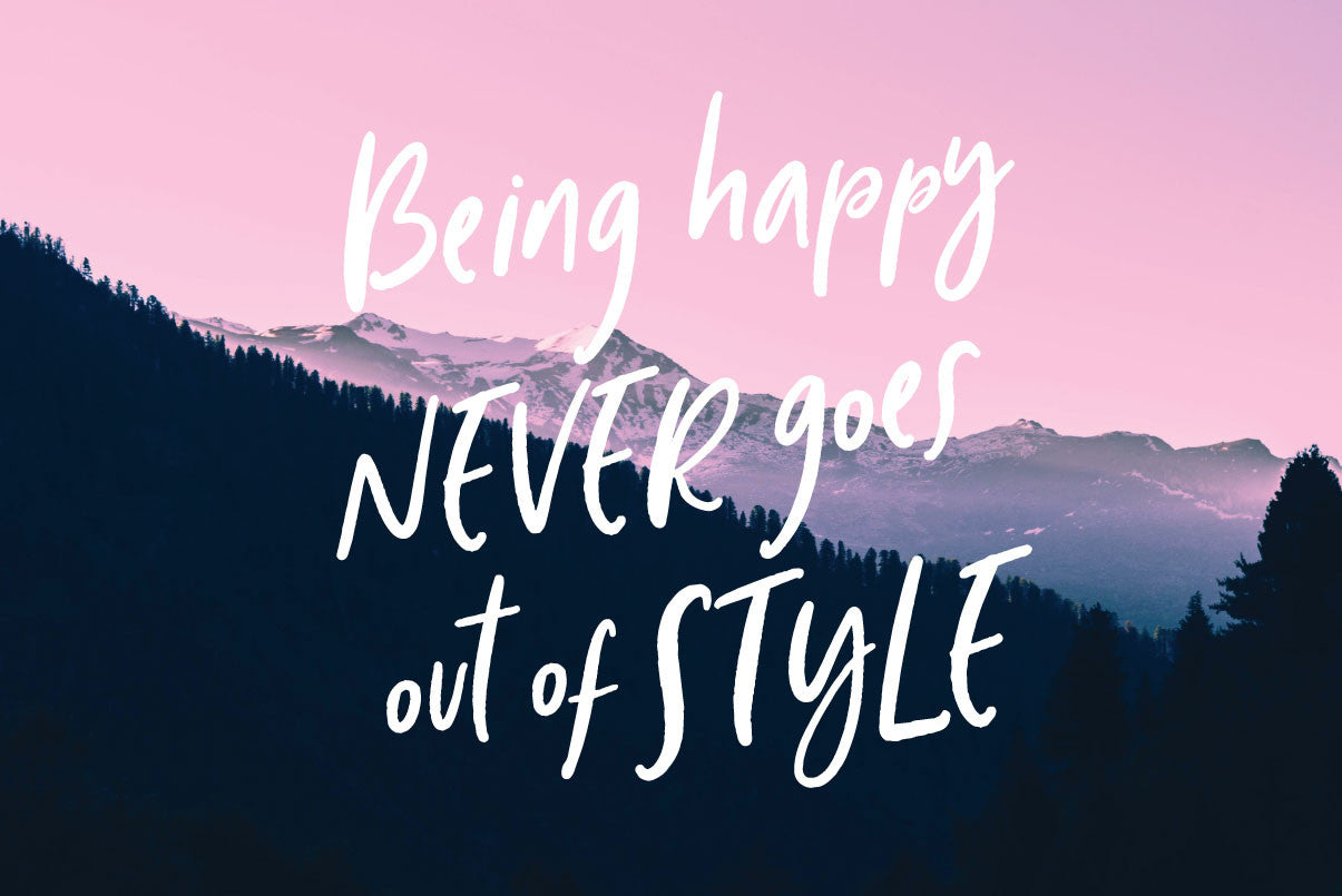 Wonderfall Script Font - Being happy never goes out of style